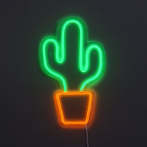 Cactus Neon Væglampe