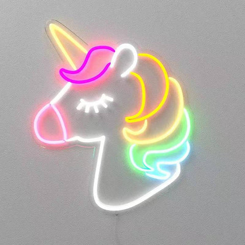 Unicorn Neon Væglampe